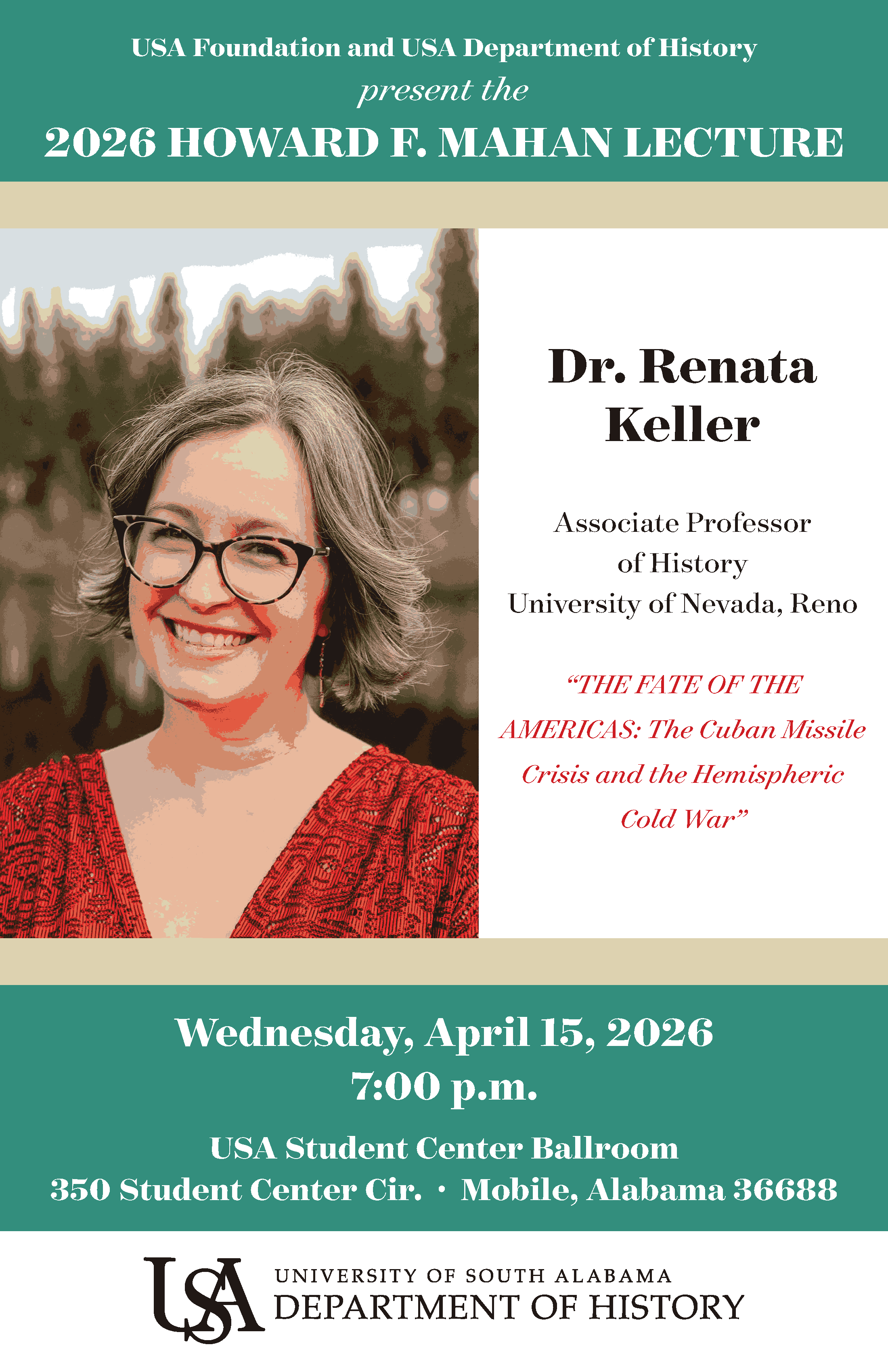 Mahan Lecture 2026 Dr Renata Keller