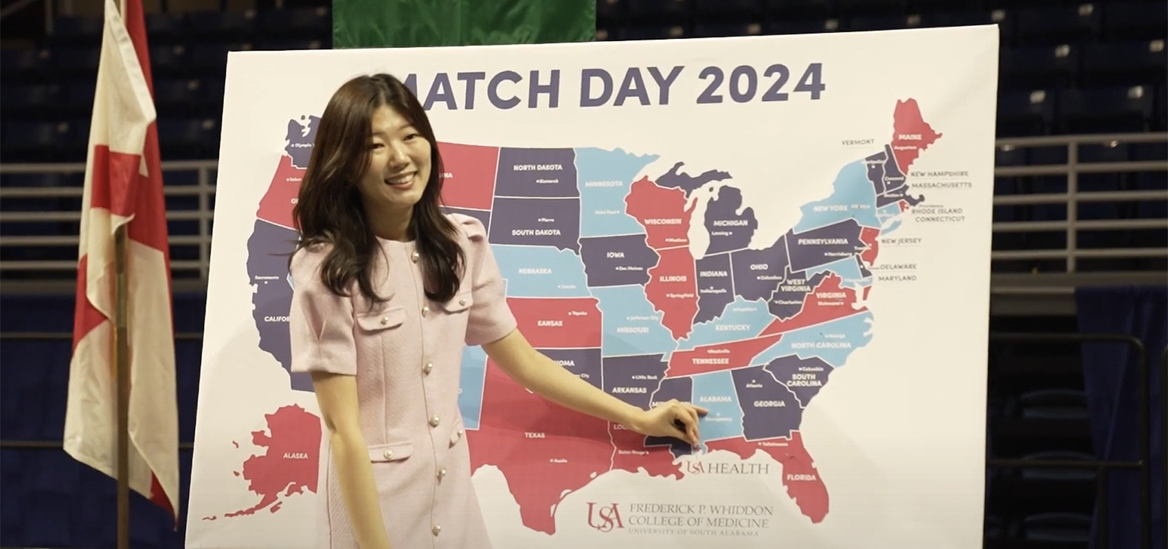 The Whiddon College of Medicine's Match Day in 2024