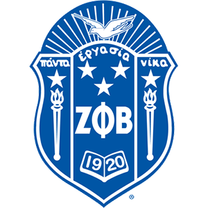 Zeta Phi Beta crest