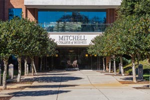 Mitchell College of Business during the day