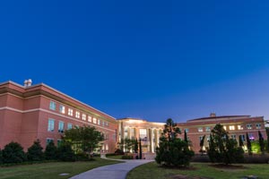 Shelby Hall at Night
