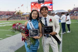 Homecoming king and queen.