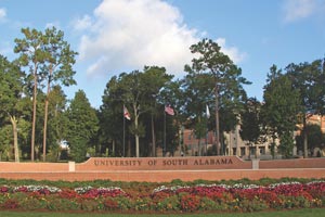 South Alabama entrance.