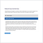 Medium Blue Content Box