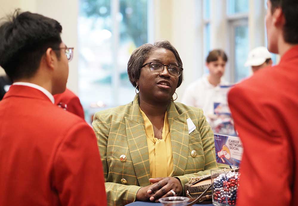 Joy Washington talking to Southerners.