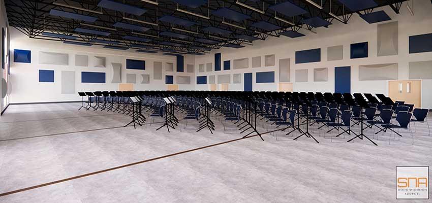 Rehearsal hall 1 of the JMB complex.