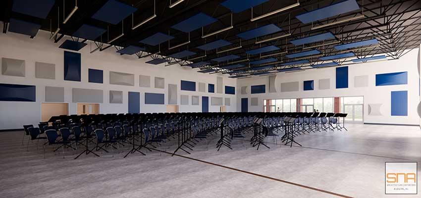 Rehearsal hall 3 of the JMB complex.