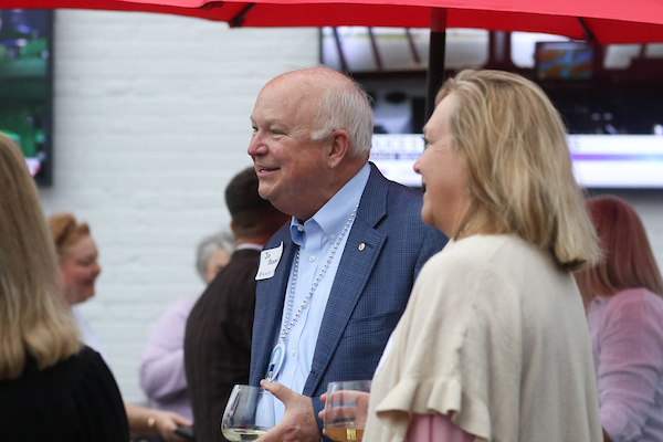 President Bonner and his wife at event.