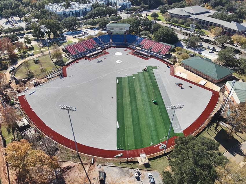 Field starting to be laid at Stankey Field.