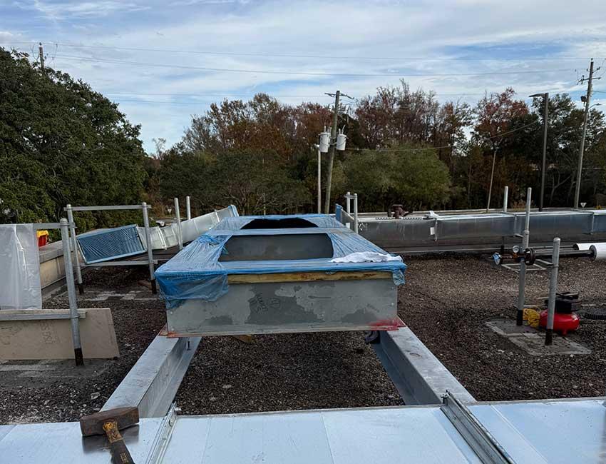 Image of the new MRI Room addition under construction at the Children's and Women's Hospital.