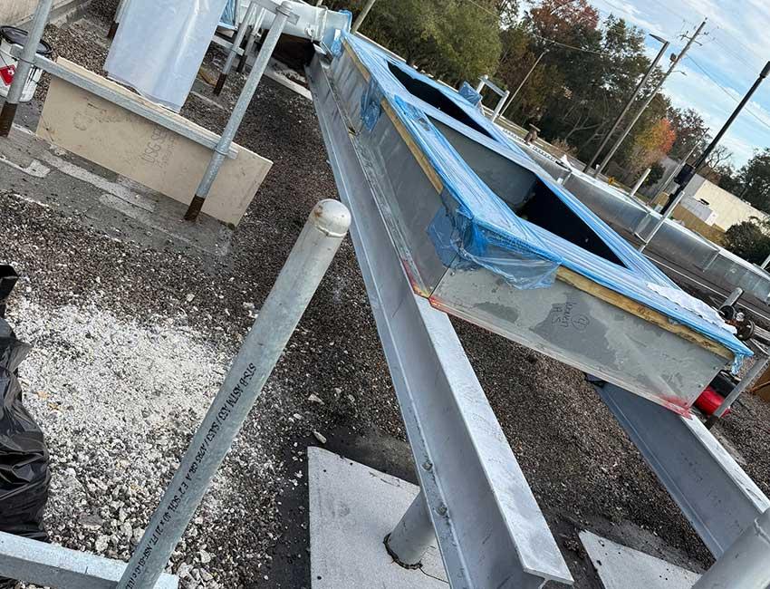 Image of the new MRI Room addition under construction at the Children's and Women's Hospital.