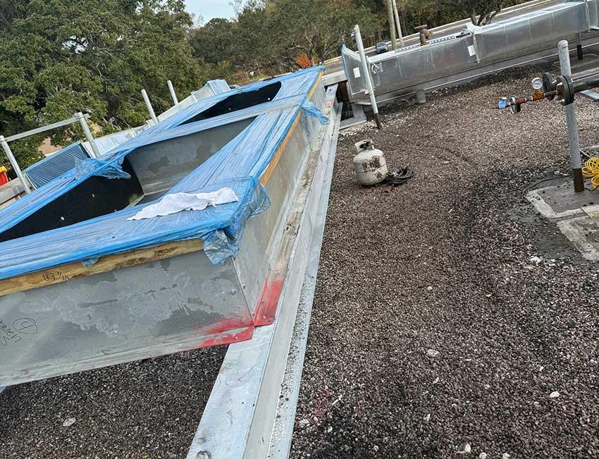 Image of the new MRI Room addition under construction at the Children's and Women's Hospital.