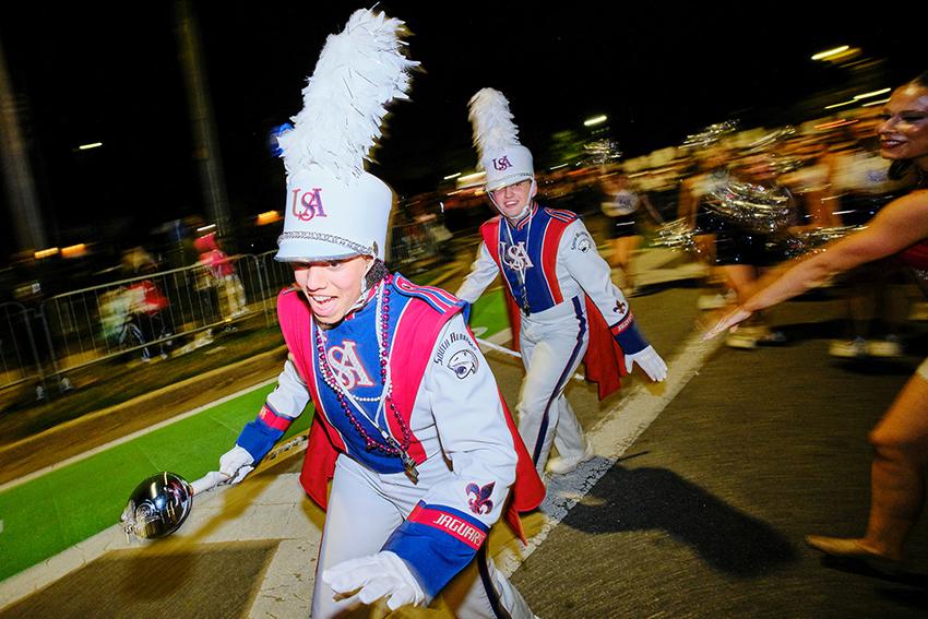 Jaguar Marching Band Running