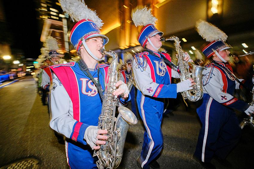 Jaguar Marching Band with Saxophone