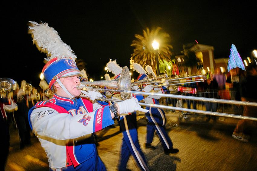 Jaguar Marching Band playing Trombone