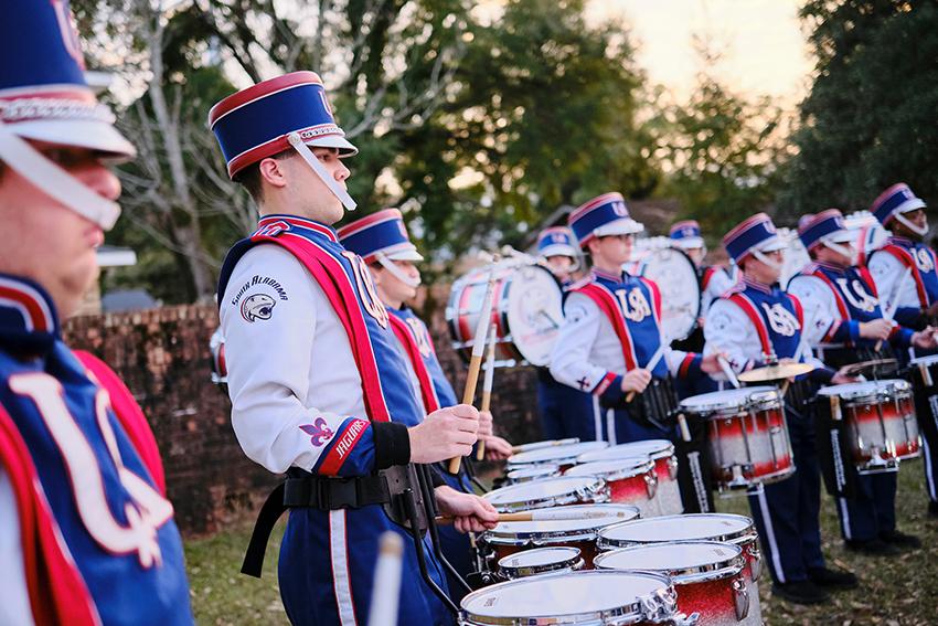 Jaguar Marching Band playing Side Drum 