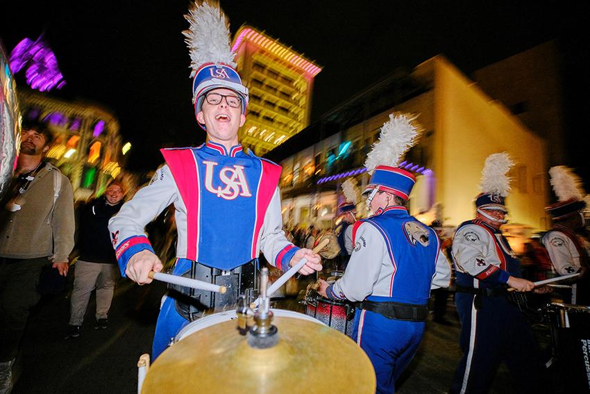 Jaguar Marching Band with side drum