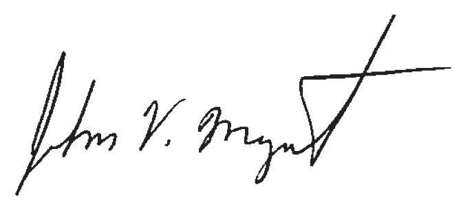 Signature of John V. Marymont, M.D., M.B.A.