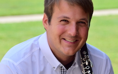 Pictured is USA faculty clarinetist Dr. Kip Franklin.