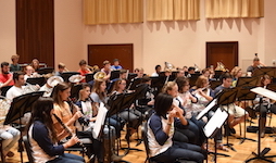 USA's University Band is pictured in rehearsal at the Laidlaw Performing Arts Center Recital Hall.