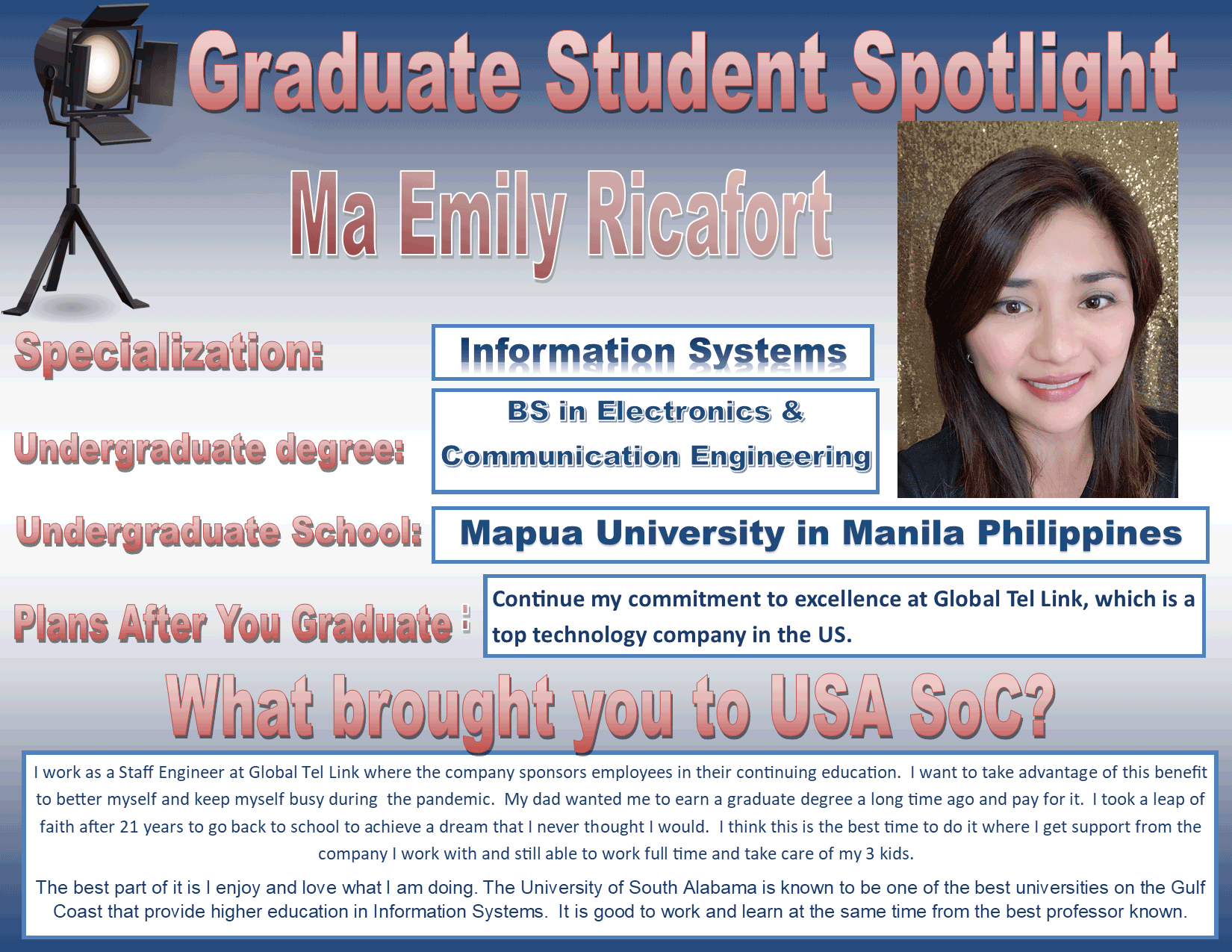 Graduate Student Spotlight - Emily Ricafort