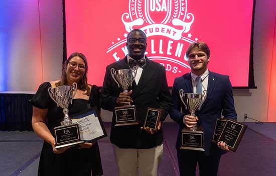 Fraternity and Sorority students at Student Center.