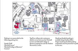 Campus Recreation Center Parking Map