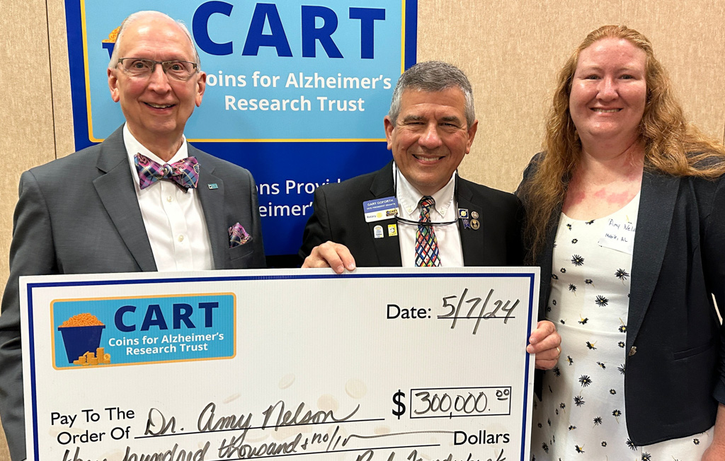 Dr. Amy R. Nelson receives $300,00 grant from the Coins of Alzheimer's Research Trust