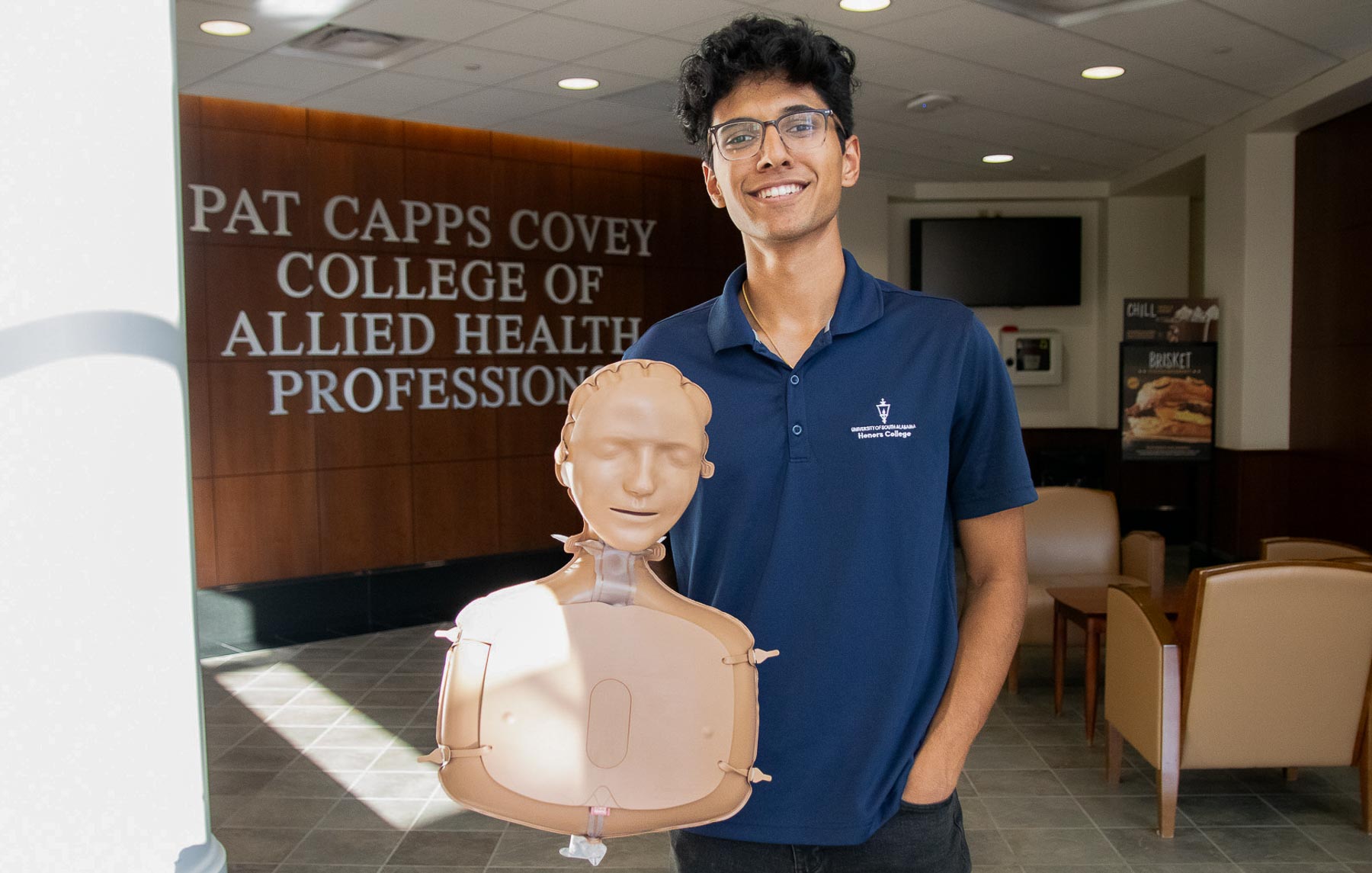 Suhas Patil, a junior biomedical sciences student and director of the CPR Initiative