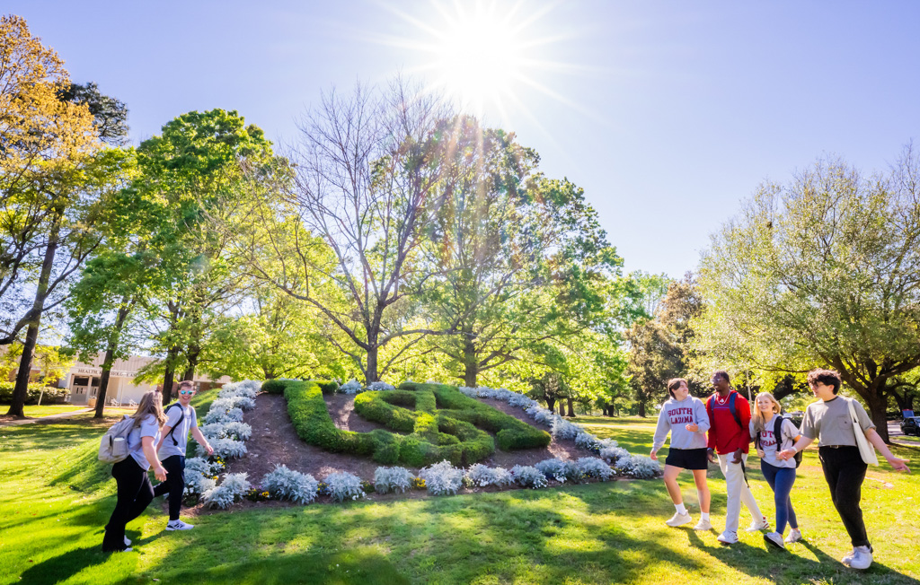 USA students on campus