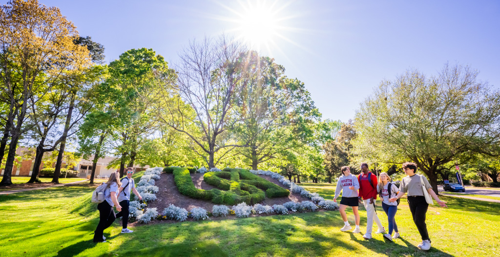 USA students on campus