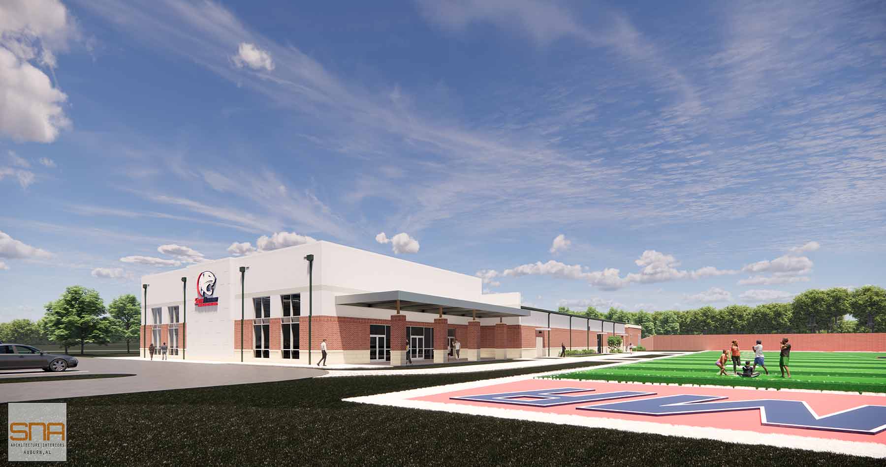 Jaguar Marching Band Complex Rendering