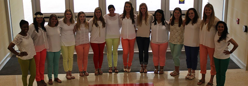 students pose for a picture