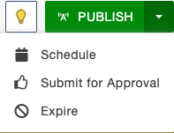 schedule publish button