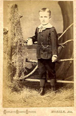 Lee O. Cummins, the Drago Band cornetist, as a young man